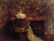 Thomas Wilmer Dewing The Spinet France oil painting artist